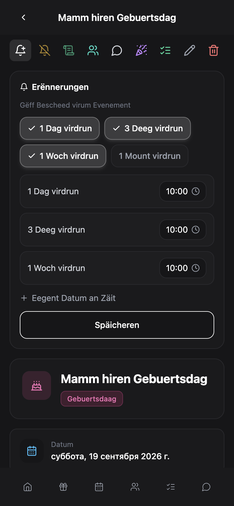 WishlyBox mobile Notifikatiounen