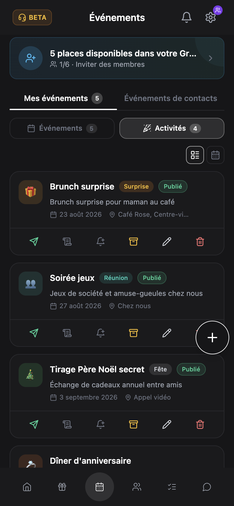 Activités & rencontres